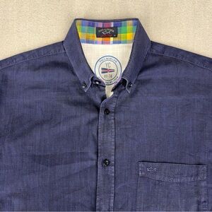 Paul & Shark Yachting Shirt Men’s M Size 40 Navy Blue Button S/S Italy Cotton